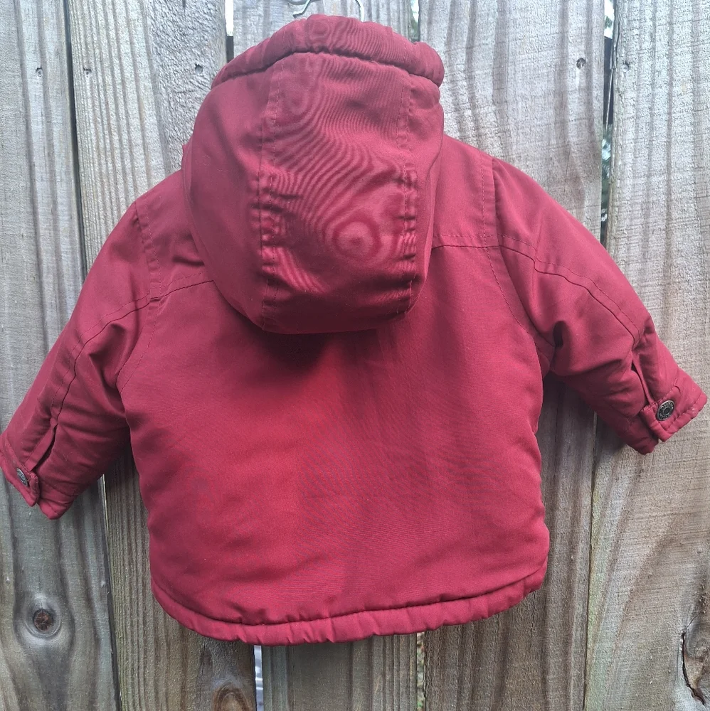 OshKosh B'gosh Red Coat with Button Accent